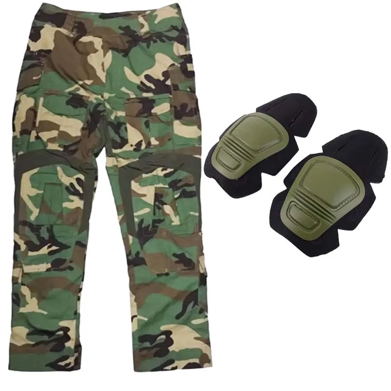 Outdoor Hunting Trousers - Outdoor Combat Pants TACTICAL Woodland GEN3