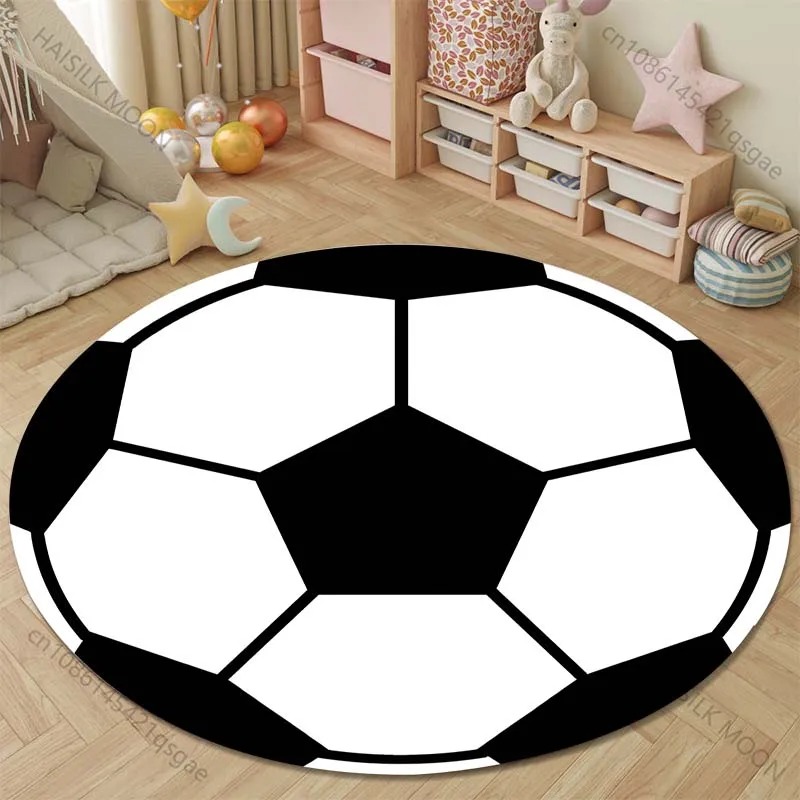 Hunting Outdoor Rug - Bear Paw Print Wood Slice Round