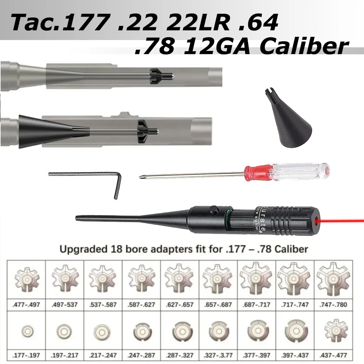 Tactical Green Red Laser Bore  - Laser Boresighter Kit 评论和价格