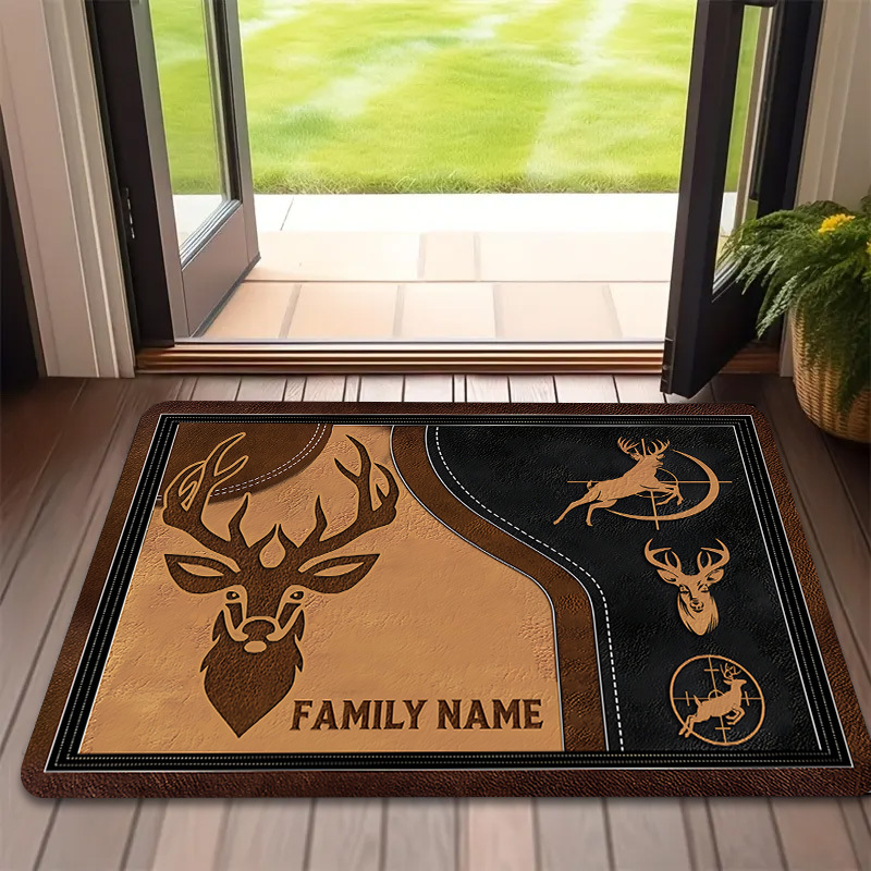VIKAMA  Elk Skull Totem Huntin - Hunting Outdoor Rug 评论和价格