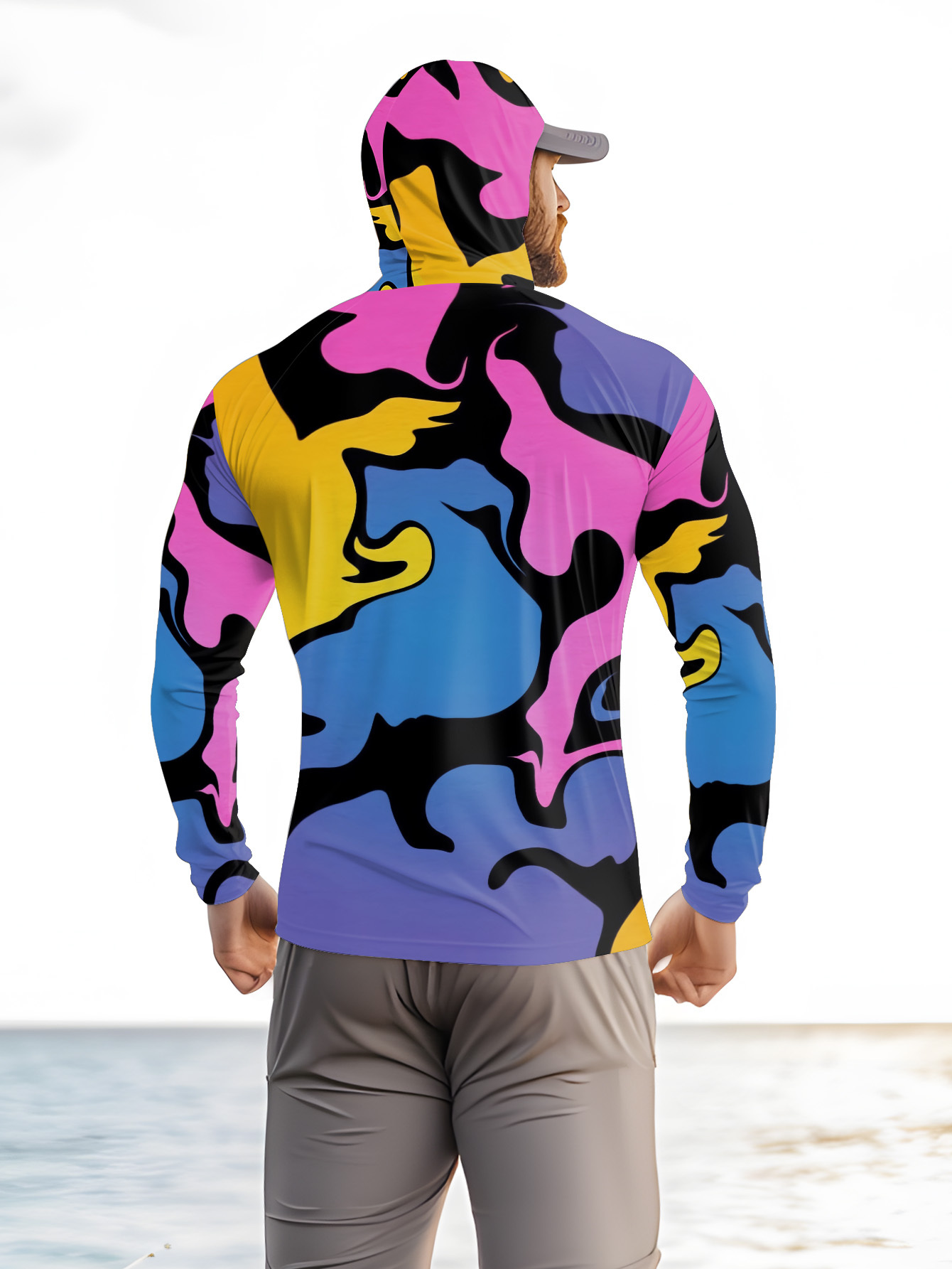 Fishing hooded sweatshirt men' - Hunting & Outdoor Supplies 评论和价格