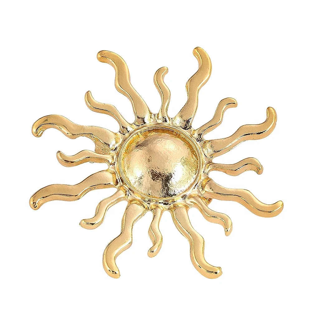 Sunburst Flower Alloy Brooch R - Hunting Outdoor Rug 评论和价格