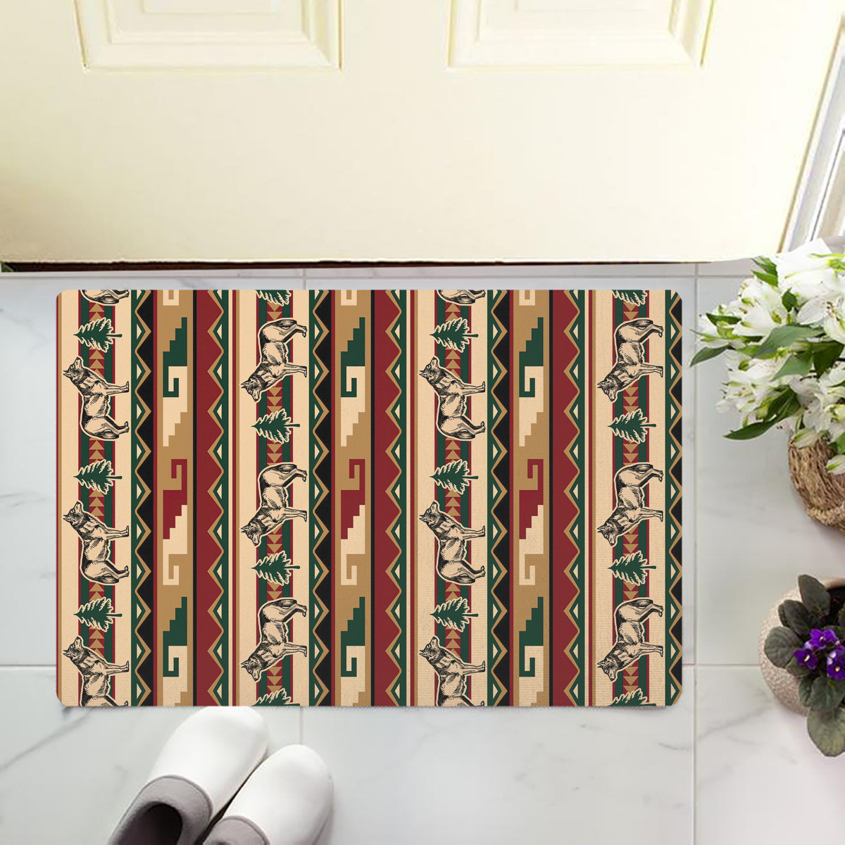 Hunting Deer Royal Vintige Fla - Hunting Outdoor Rug 评论和价格