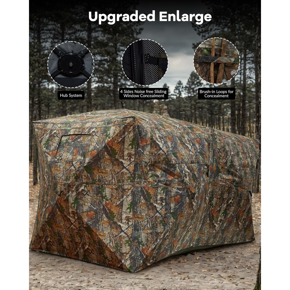 Pop Up Ground Hunting Blind wi - Hunting & Outdoor Supplies 评论和价格
