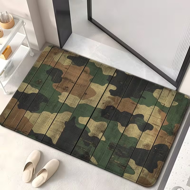 Military Camouflage Welcome Do - Hunting Outdoor Rug 评论和价格