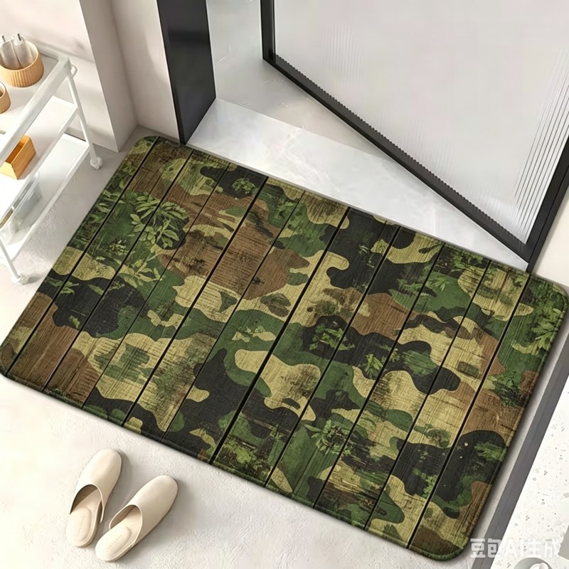 Military Camouflage Welcome Do - Hunting Outdoor Rug 评论和价格