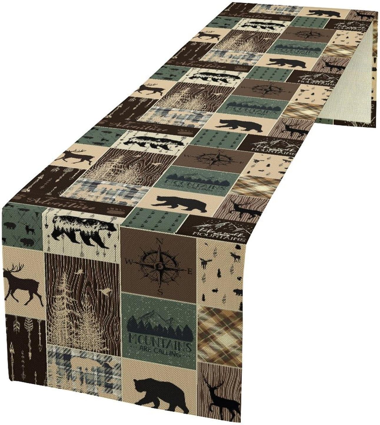 Rustic Farmhouse Deer Bear Tab - Outdoor Hunting News 评论和价格