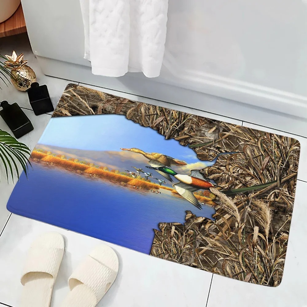 Camouflage Forest Boar Print D - Hunting Outdoor Rug 评论和价格