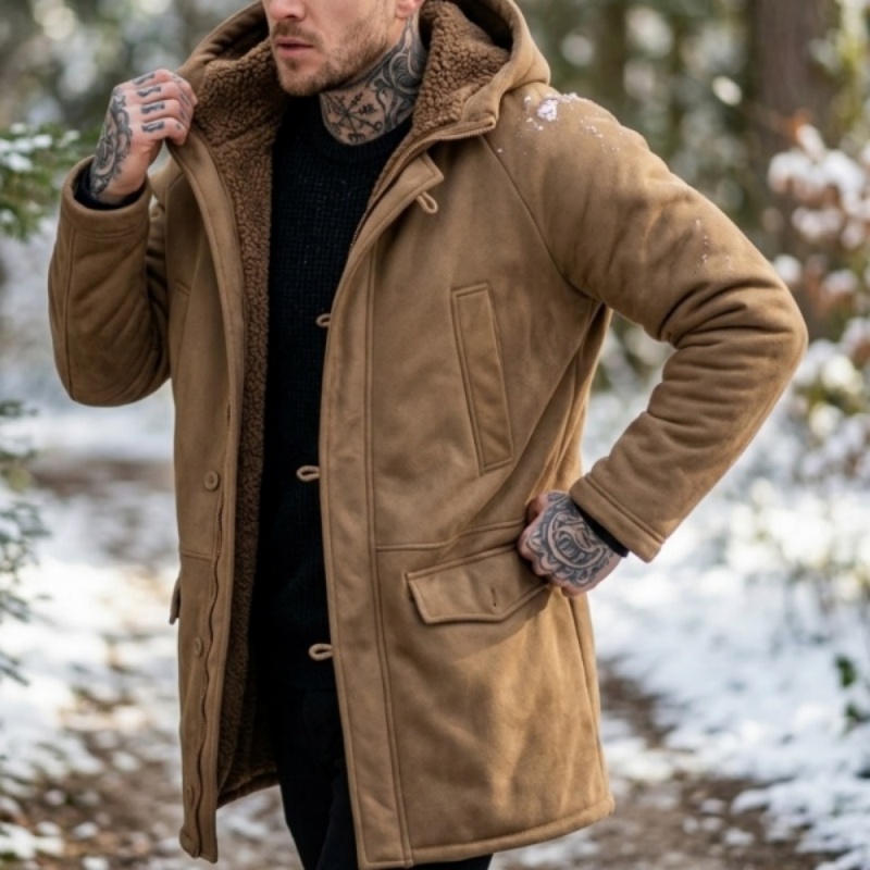 Men’s Hooded Fleece Jacket New - Outdoor Hunting News 评论和价格