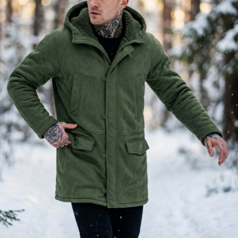 Men’s Hooded Fleece Jacket New - Outdoor Hunting News 评论和价格