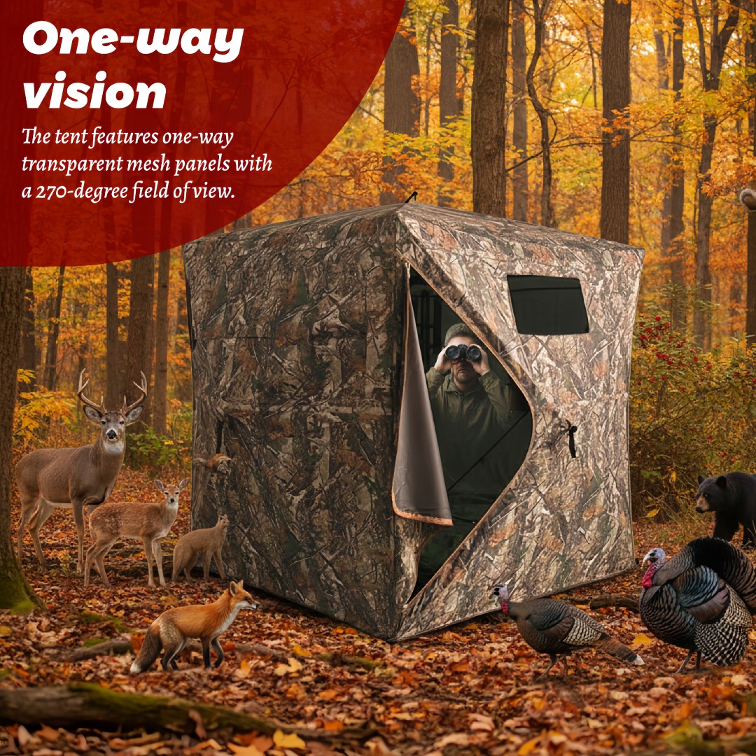 Camouflage Pop-Up Hunting Blin - Hunting & Outdoor Supplies 评论和价格