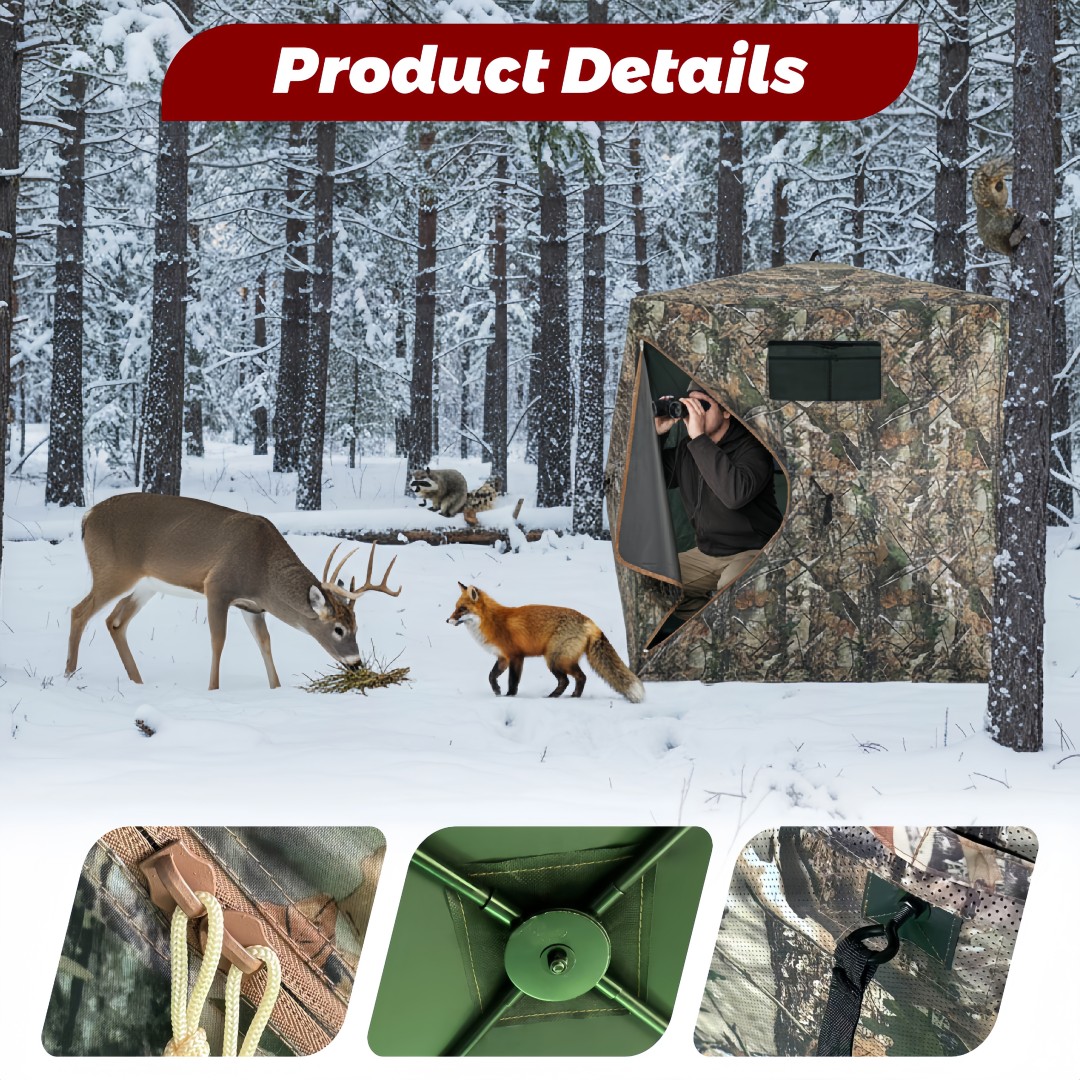 Camouflage Pop-Up Hunting Blin - Hunting & Outdoor Supplies 评论和价格