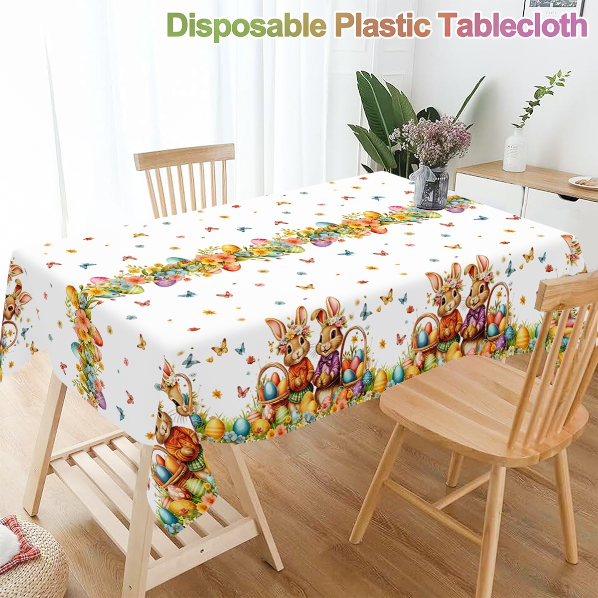 130*220cm Easter Cute Bunny Ta - Outdoor Hunting Table 评论和价格